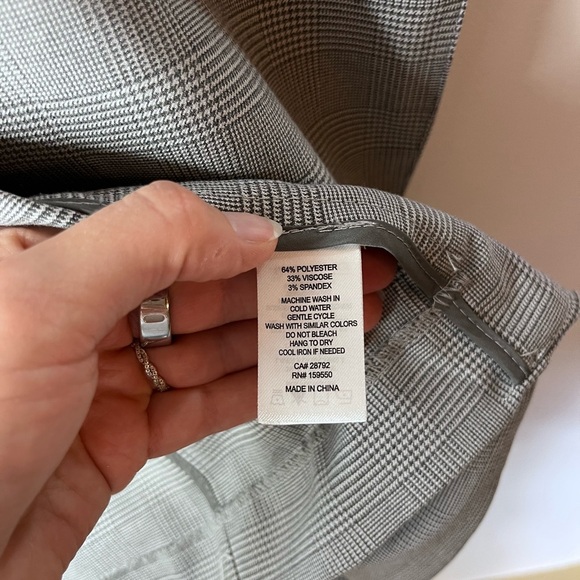 Maison d’Amelie Blazer Plaid Preppy Trending Pocket Open Jacket Women’s Sz L - Picture 9 of 9